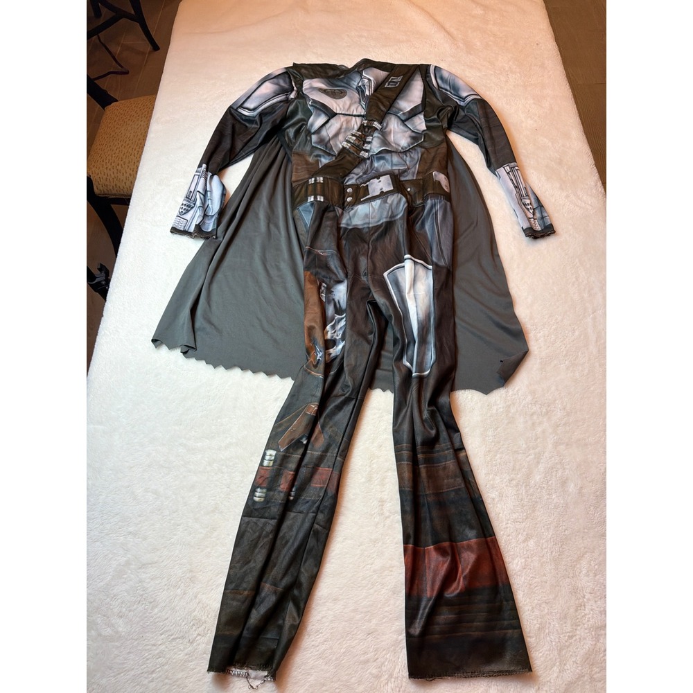 Star Wars The Mandalorian Kids Costume Large Padded Beskar Armor with Cape